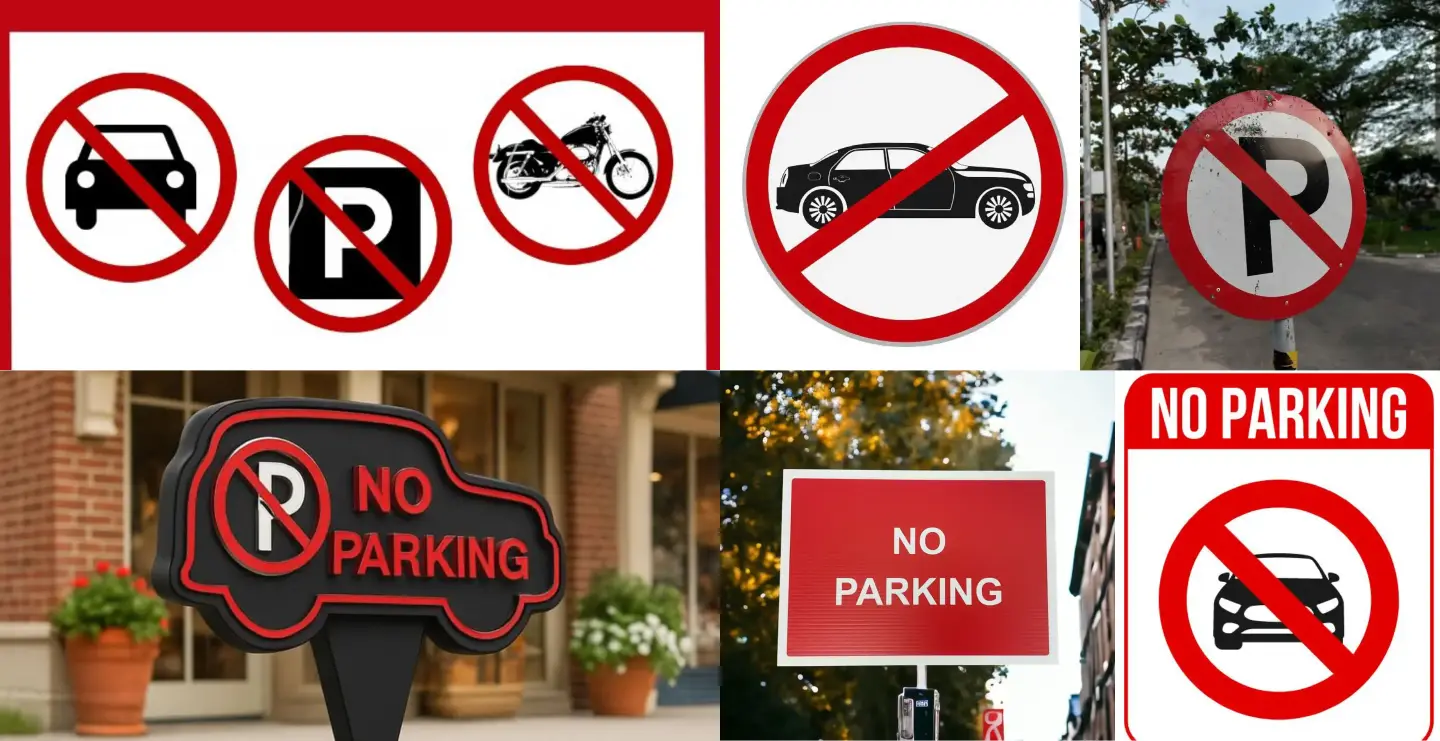 No Parking Sign Board Design: Specifications, Shapes and Where to Use Them