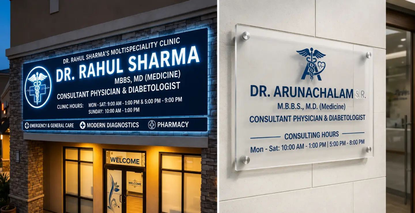 Creative Doctor Sign Board Design Ideas to Elevate Your Brand in 2026