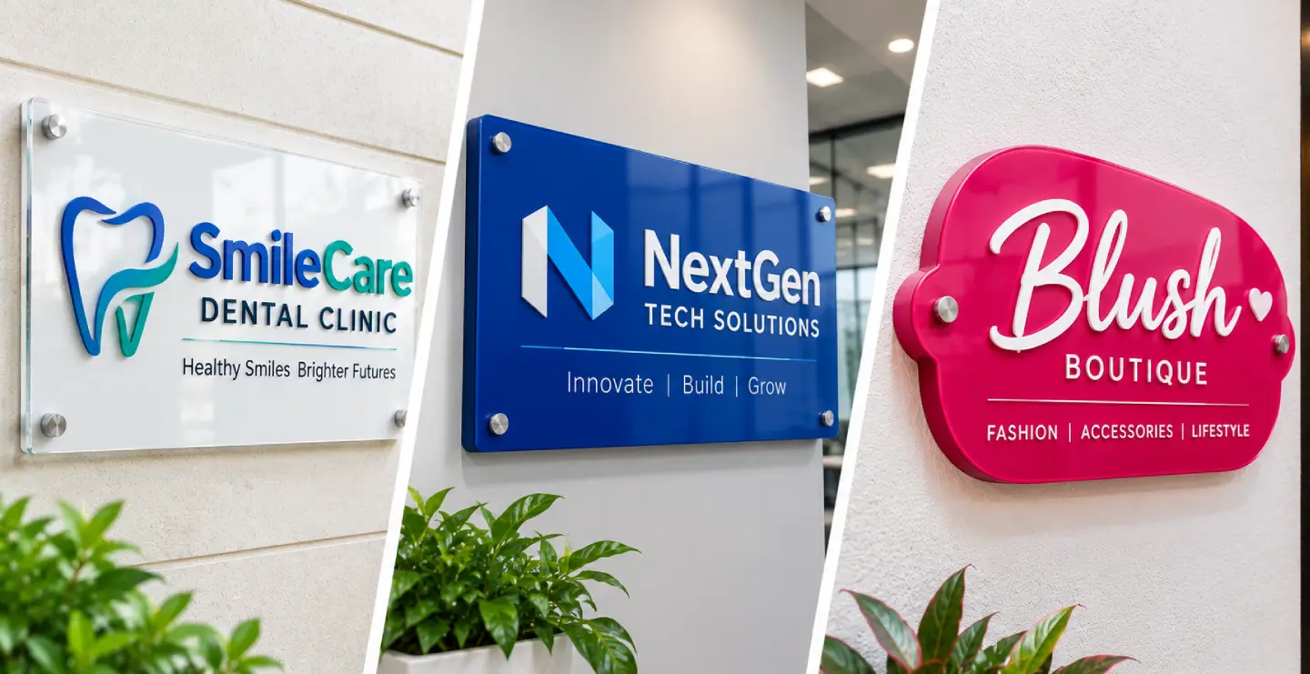 Plastic Name Board: Comparing Acrylic, PVC, Polycarbonate and More