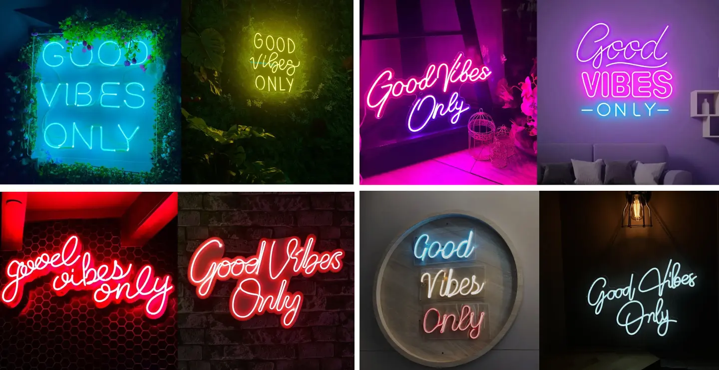 Good Vibes Only Neon Sign: Bring Positive Energy Into Any Space