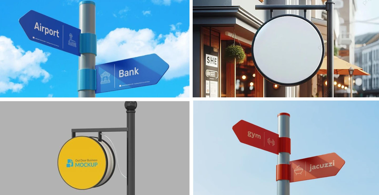 Pole Sign Board Design Ideas to Boost Visibility