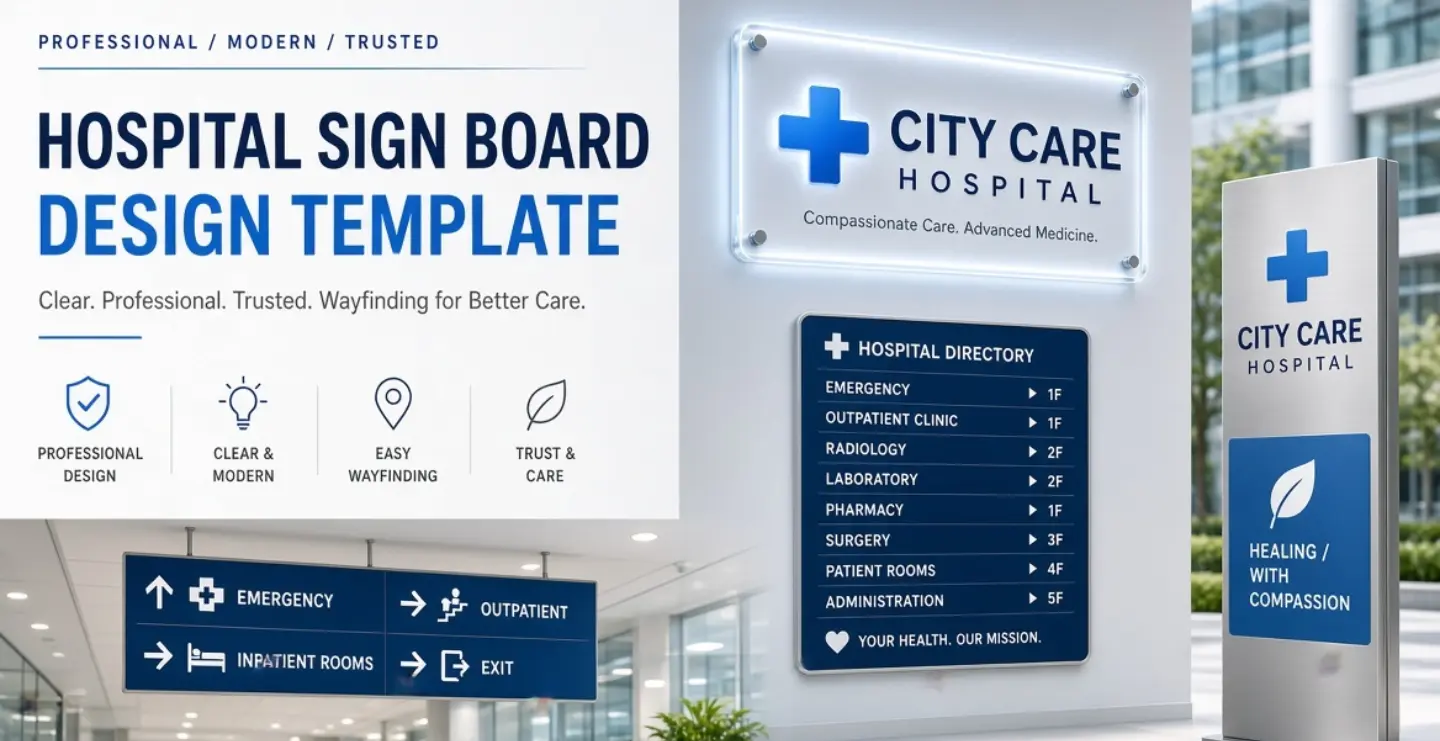 Hospital Sign Board Design Template: A Practical Guide to Clear Healthcare Signage