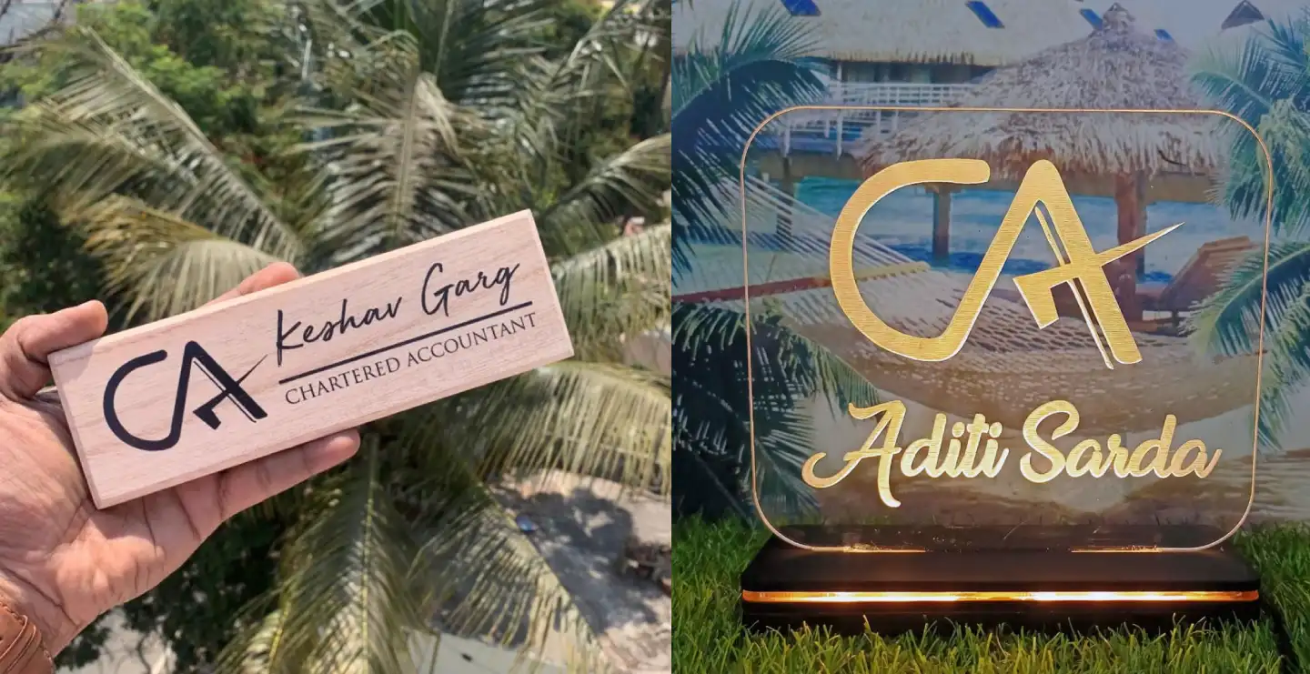 Chartered Accountant (CA) Office Name Board Design Guide