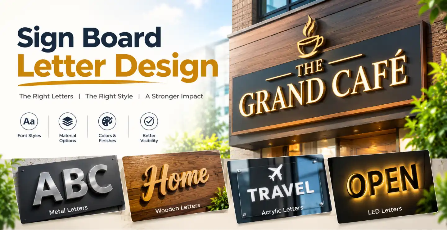 Sign Board Letter Design: Choosing Fonts and Styles That Get Read