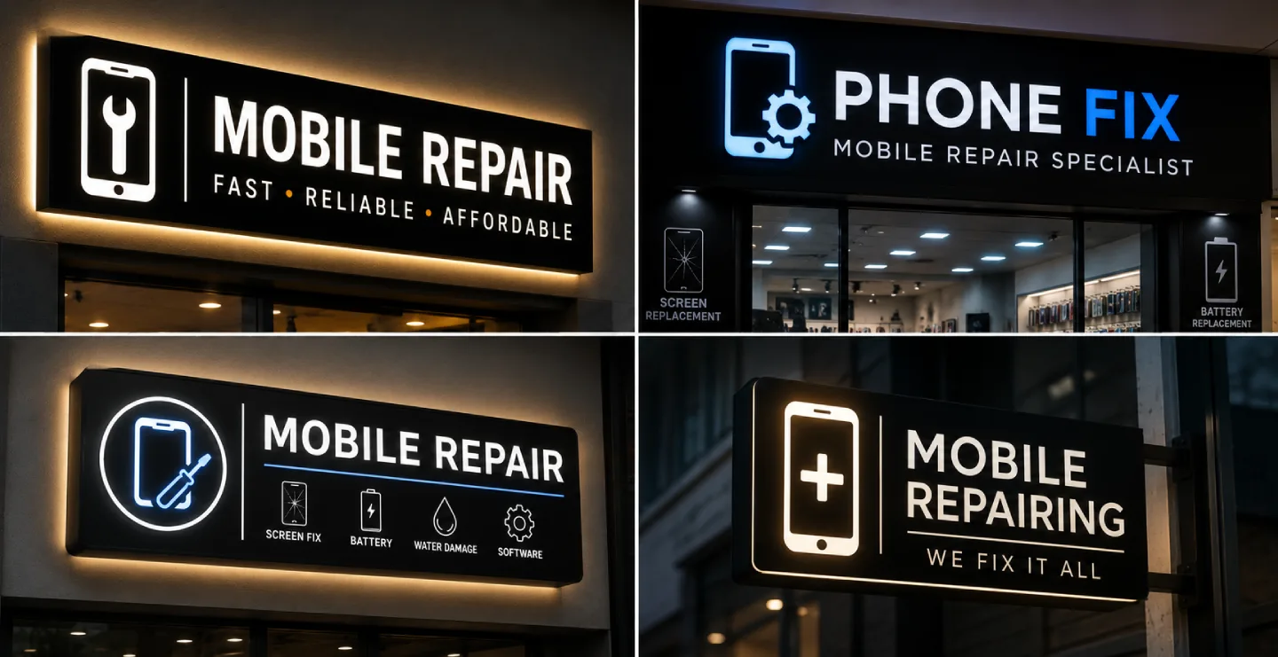 Mobile Repairing Sign Board Design: The Ultimate Guide for Mobile Repair Shops in 2026