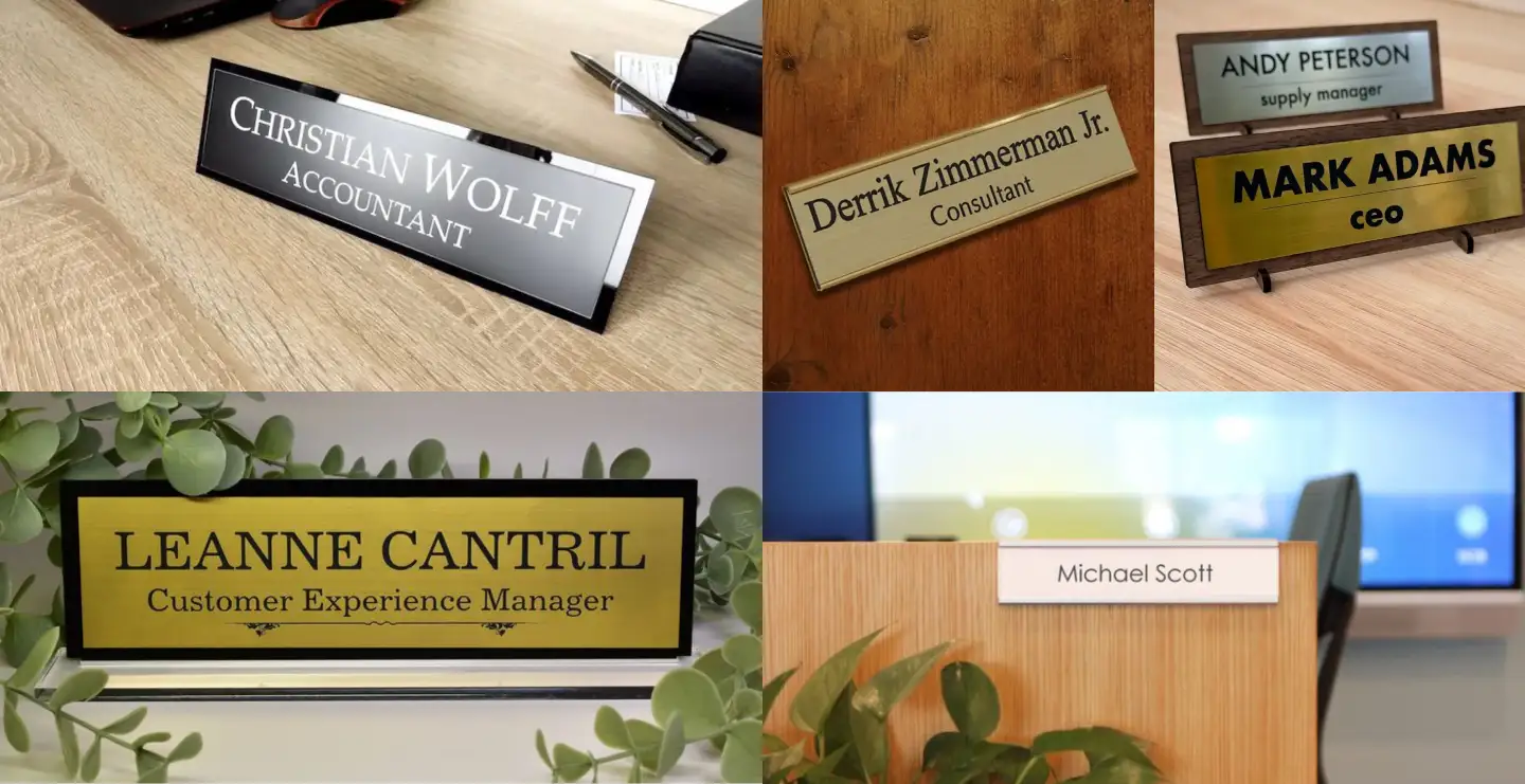 Workstation Name Plates: Types, Design Ideas, Sizes, Price and Buying Guide for Offices in India