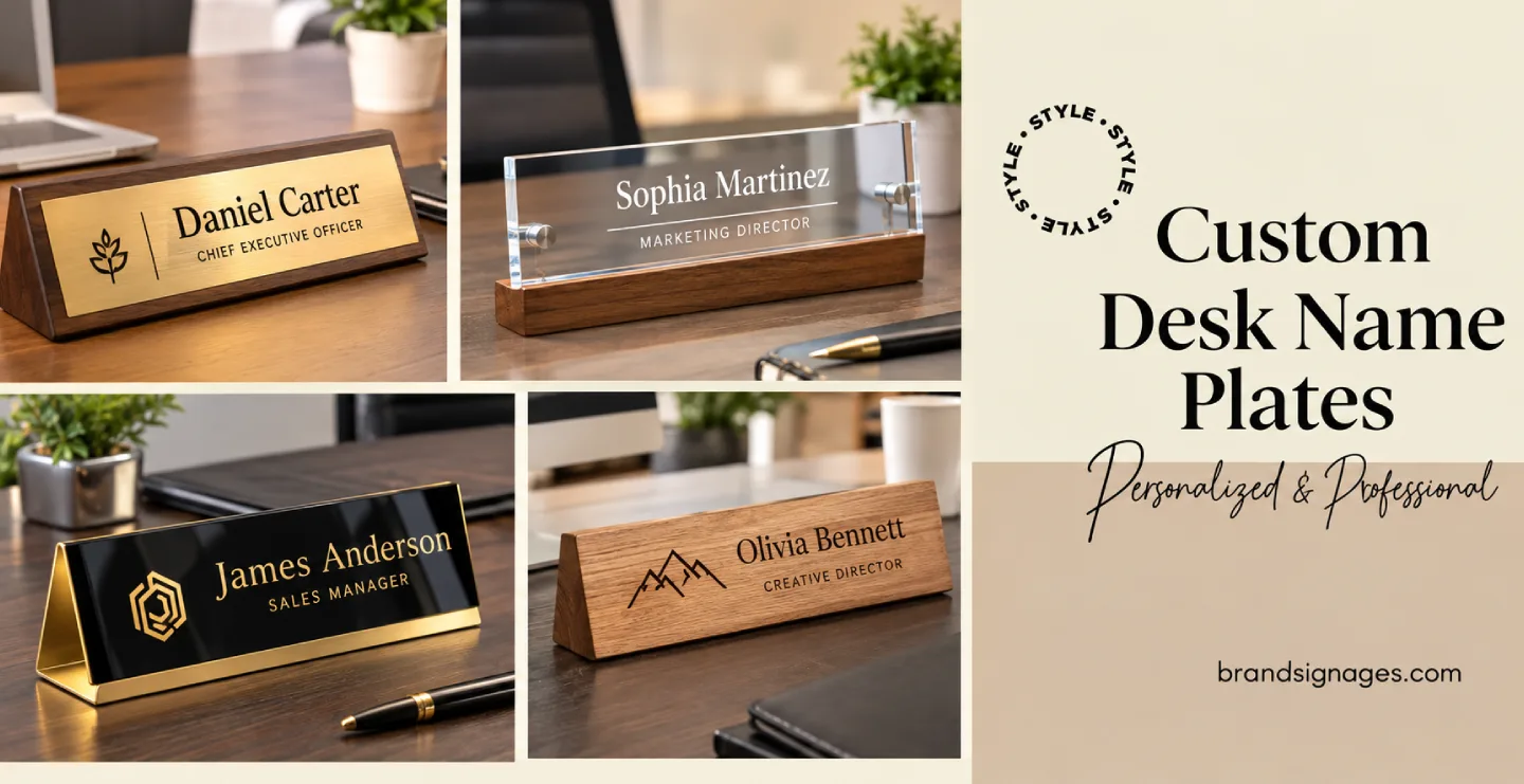 Custom Desk Name Plate Design Trends for 2026: 50+ Stunning Ideas for Offices