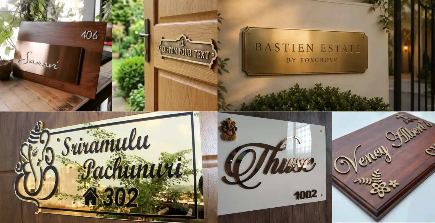 Fancy Name Plates: 20 Creative Design Ideas, Materials, Price and Buying Guide