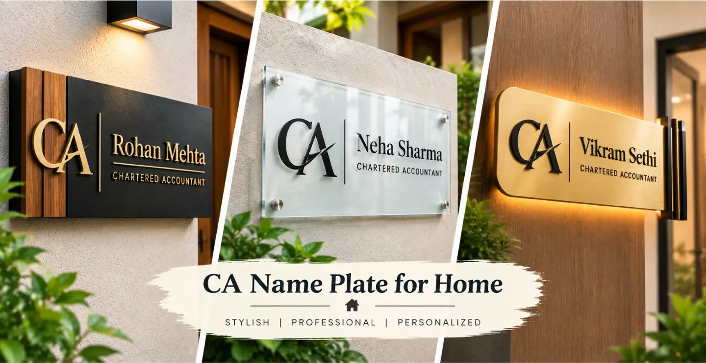 CA Name Plate for Home: Design Ideas and What to Include