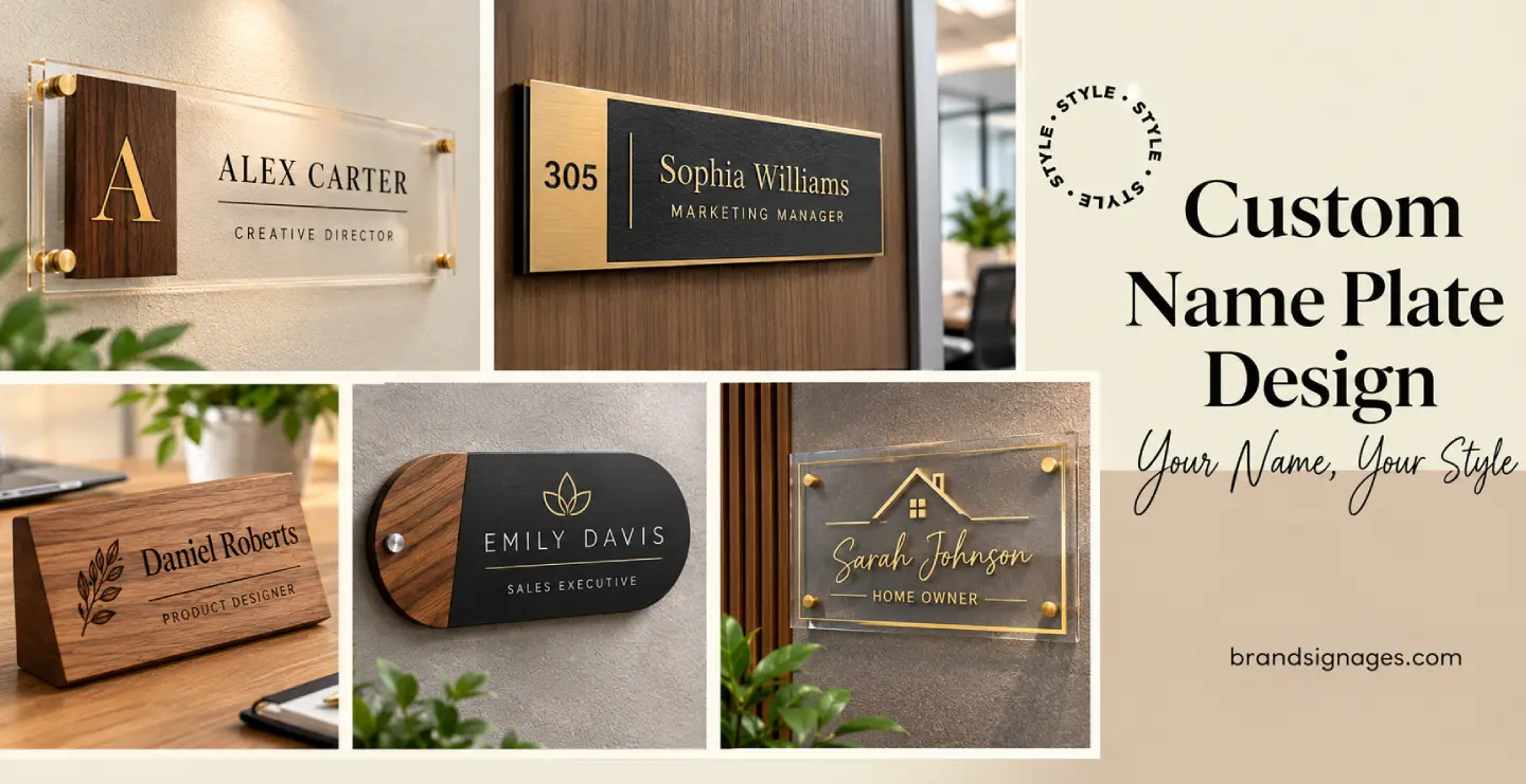 Custom Name Plate Design Trends for 2026: 50+ Stunning Ideas for Homes and Offices