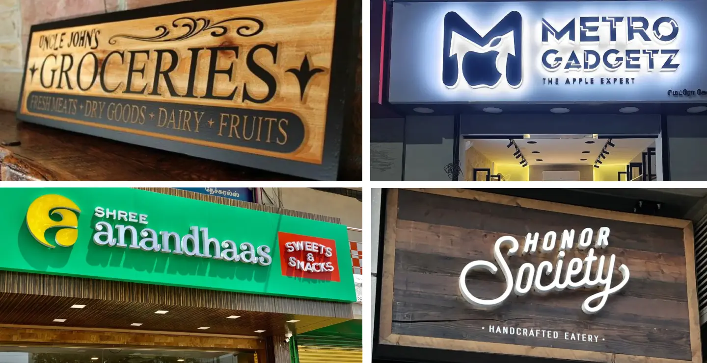 Sign board design for shop: Complete Guide to Creating Effective Retail Store Signage