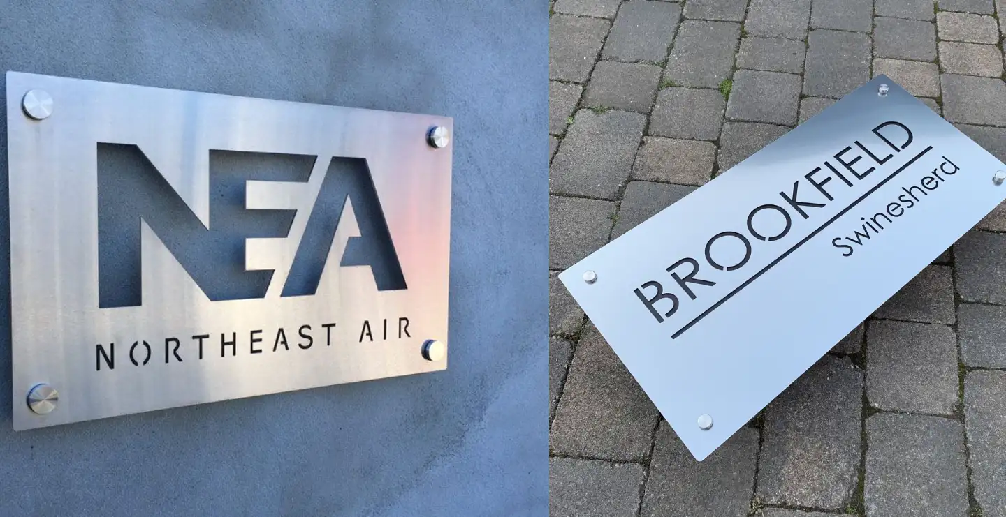 Metal Office Name Board Design (Brass, Steel, Aluminium): Branding Guide
