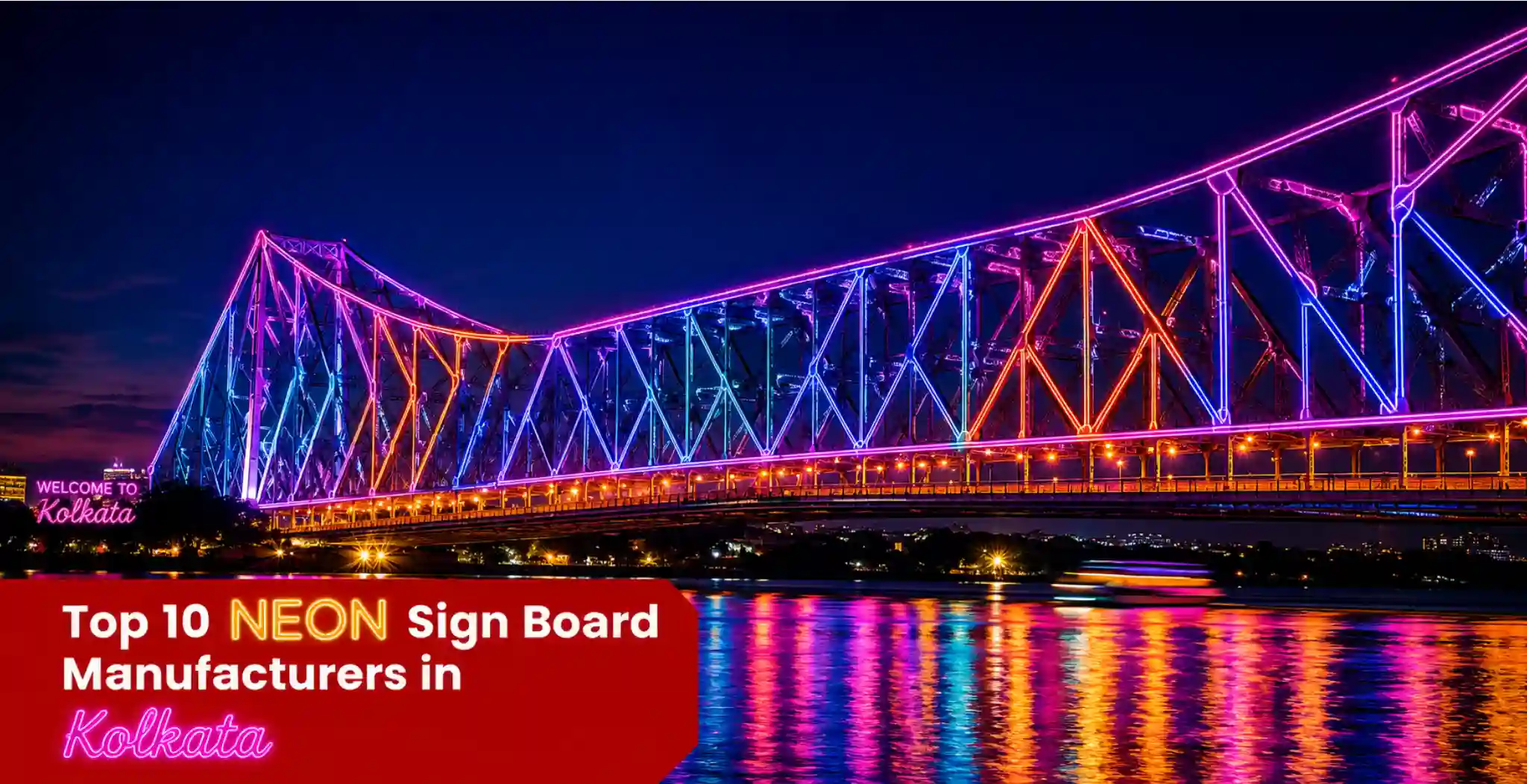 Top 10 Best Neon sign board manufacturers in Kolkata