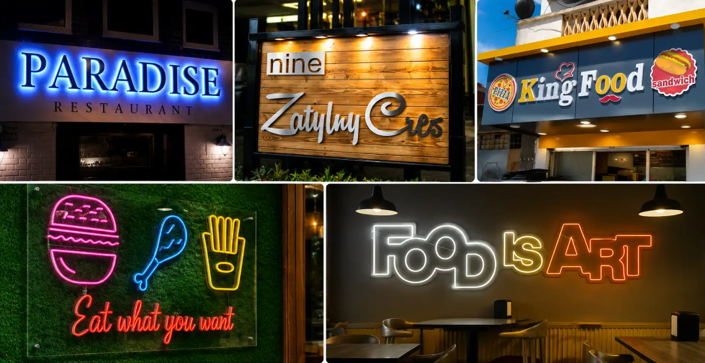 Restaurant Sign board Design: A Complete Guide to Attracting More Customers