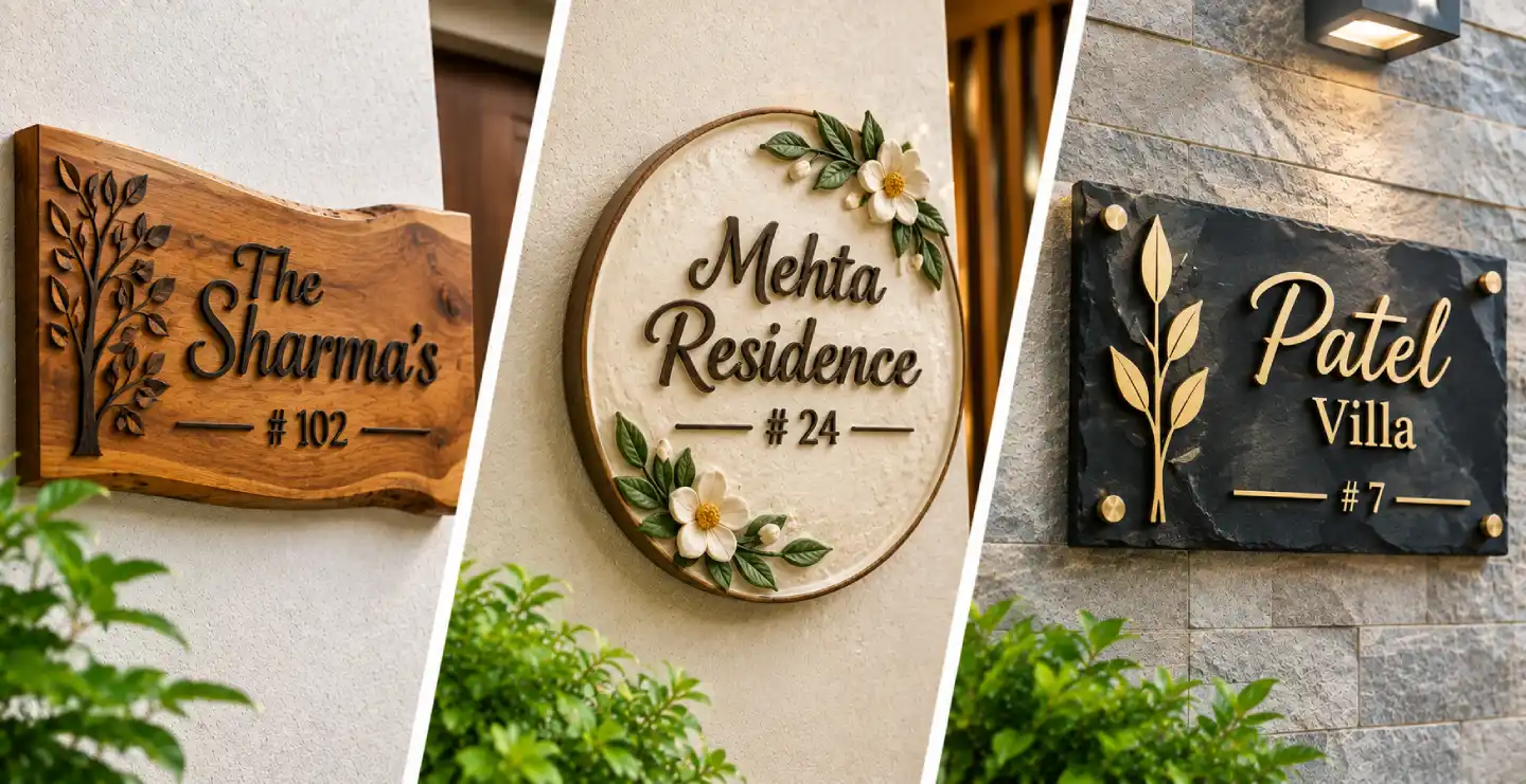 Handmade Name Plate for Home: Give Your Entrance a Personal Touch
