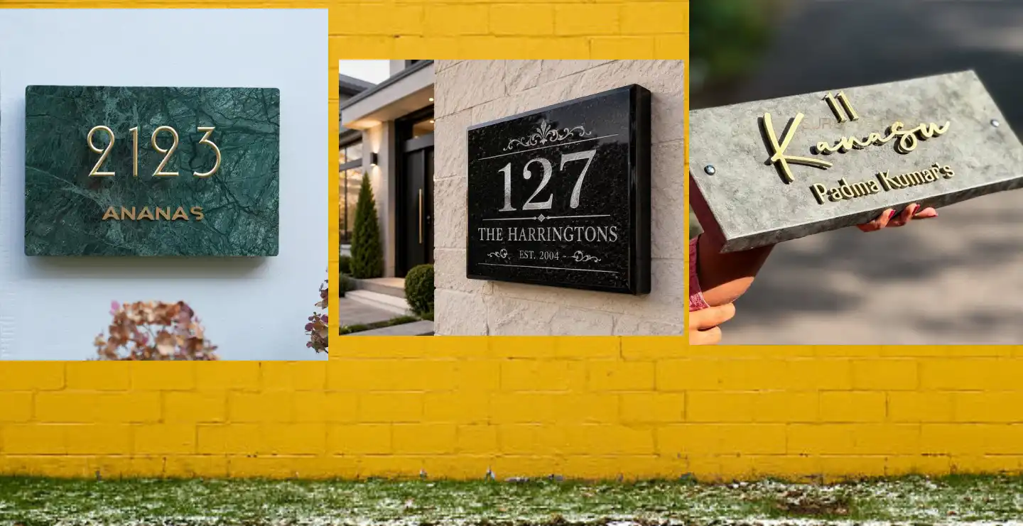 Granite Name Board for house: Best Designs, Materials, Sizes & Prices in 2026