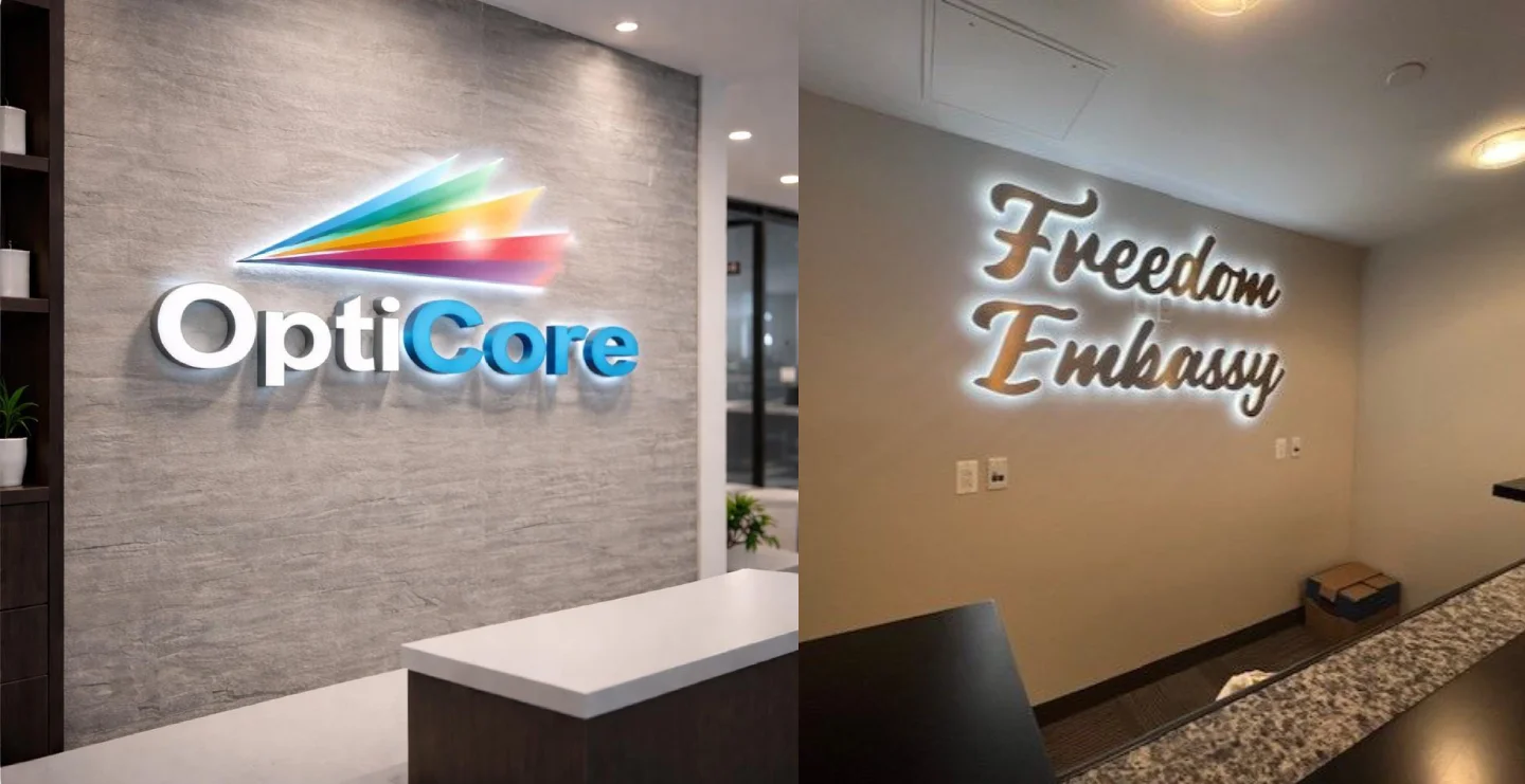 Backlit & Halo Lit Office Sign Boards Explained: Styles, Concepts & Branding Guide