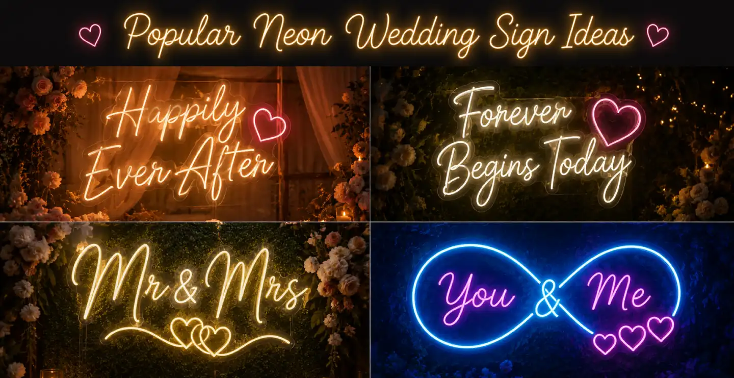 Neon Wedding Sign Ideas & Trends for 2026