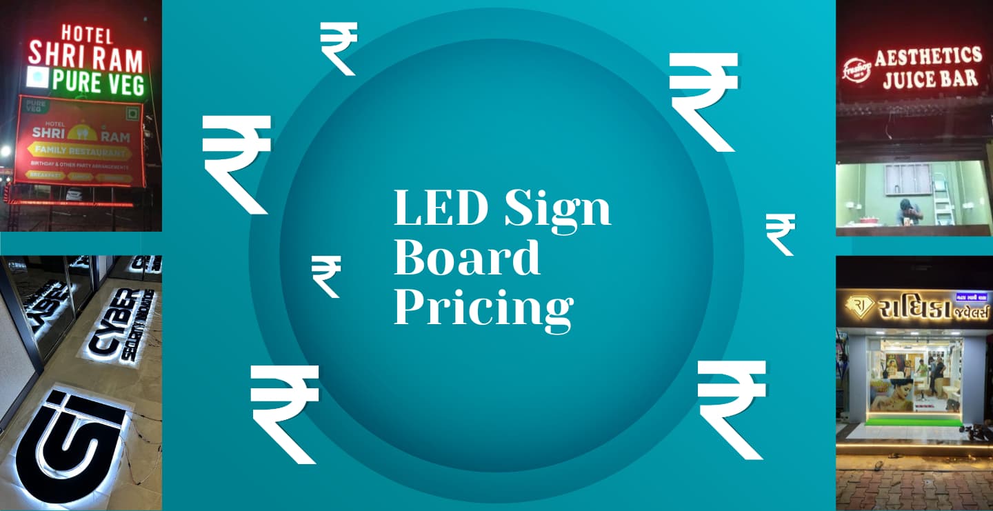 LED Sign Board Pricing: Size, Material, LED Type, Controller, Warranty & Installation Cost