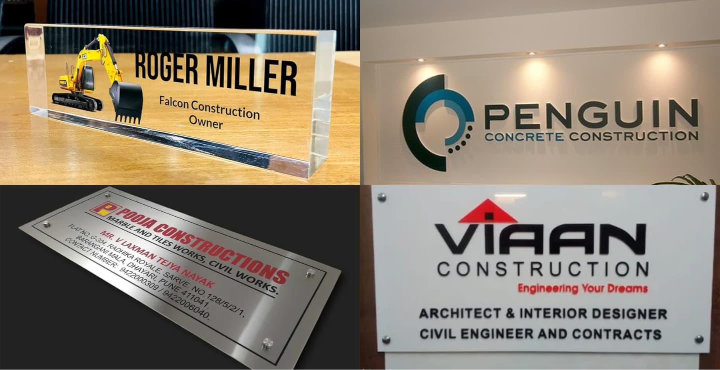 Construction Office Name Board: Materials, Design & Best Practices