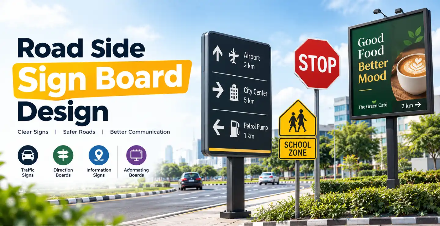 Road Side Sign Board Design: How to Get Noticed From a Moving Vehicle