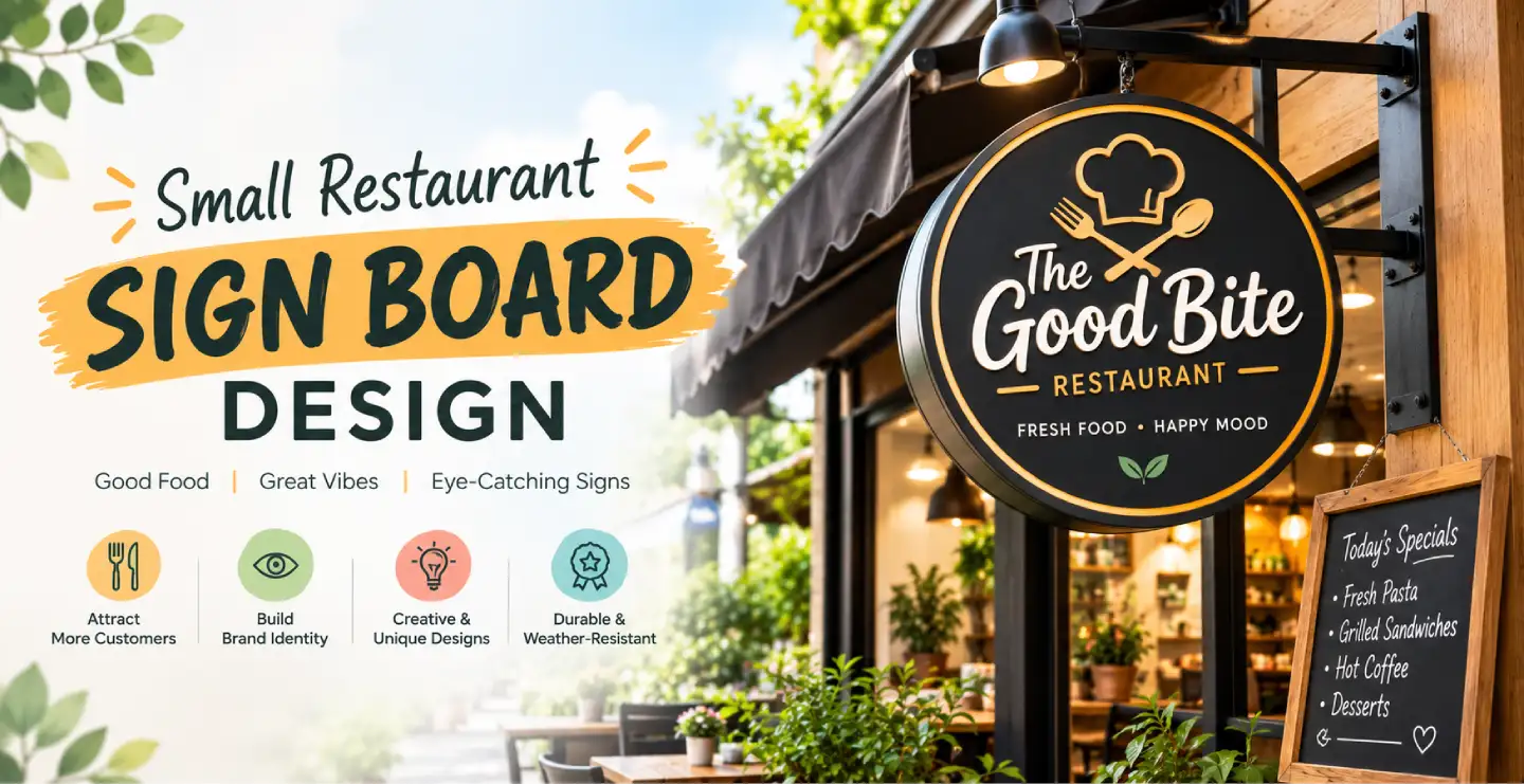 Small Restaurant Sign Board Design: Big Impact on a Small Budget