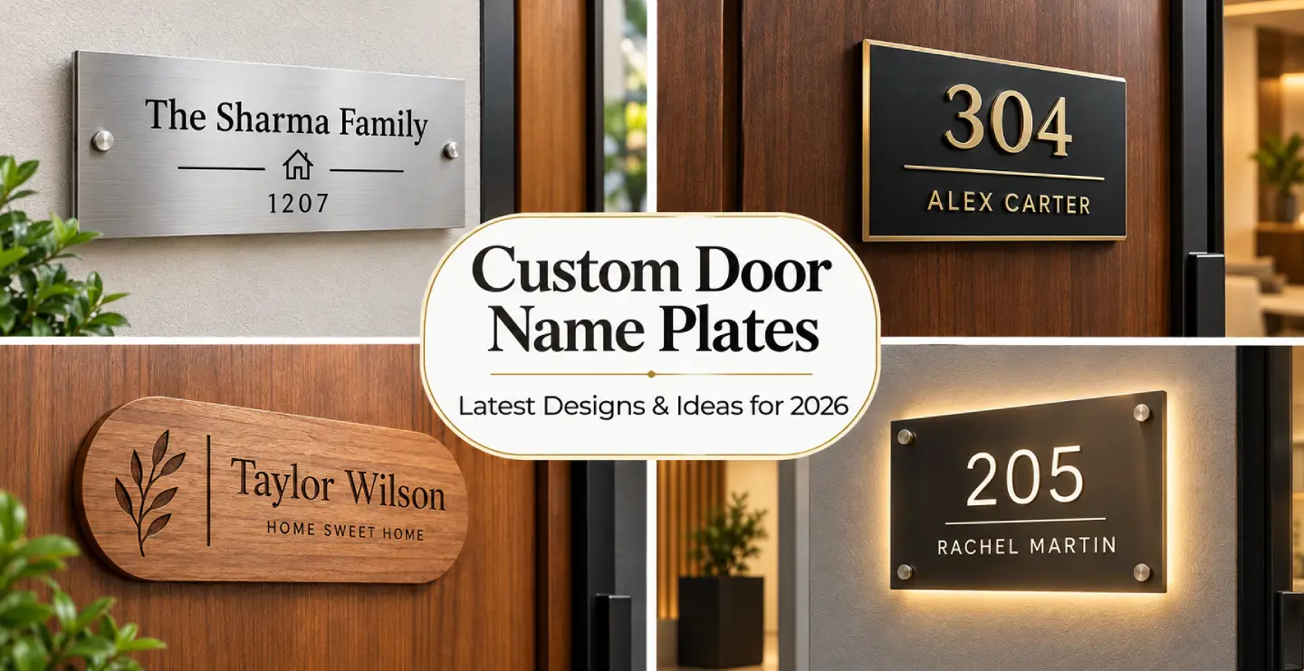Custom Door Name Plates: Latest Designs & Ideas for 2026