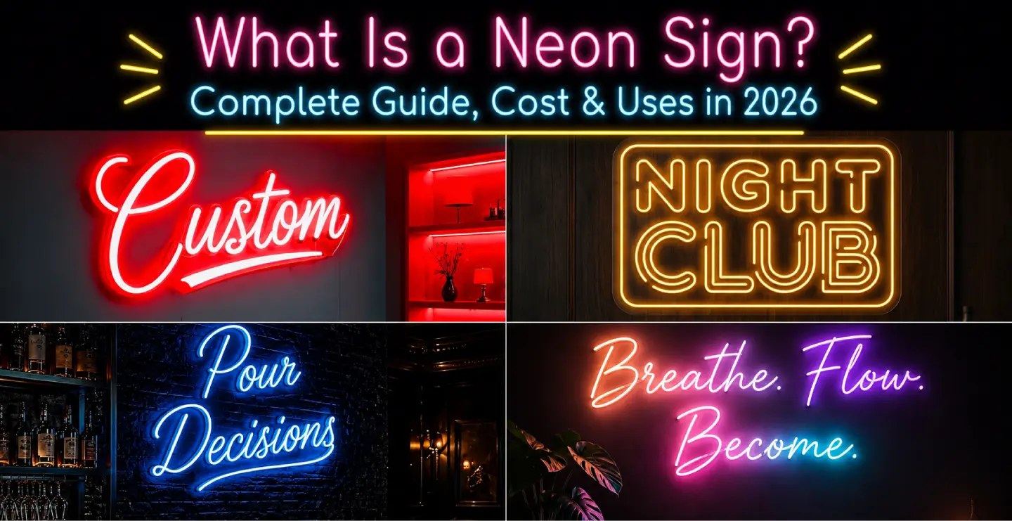What Is a Neon Sign? Complete Guide, Cost & Uses in 2026