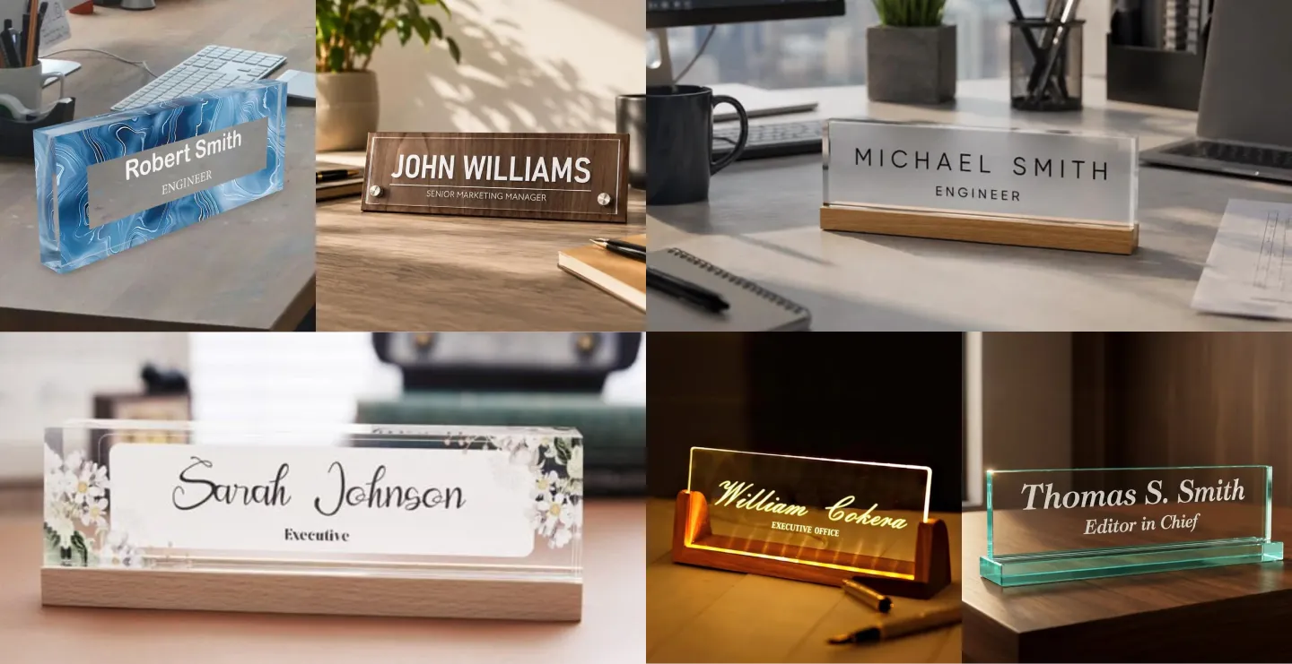 Acrylic Office Name Plates: Modern, Clean and Professional