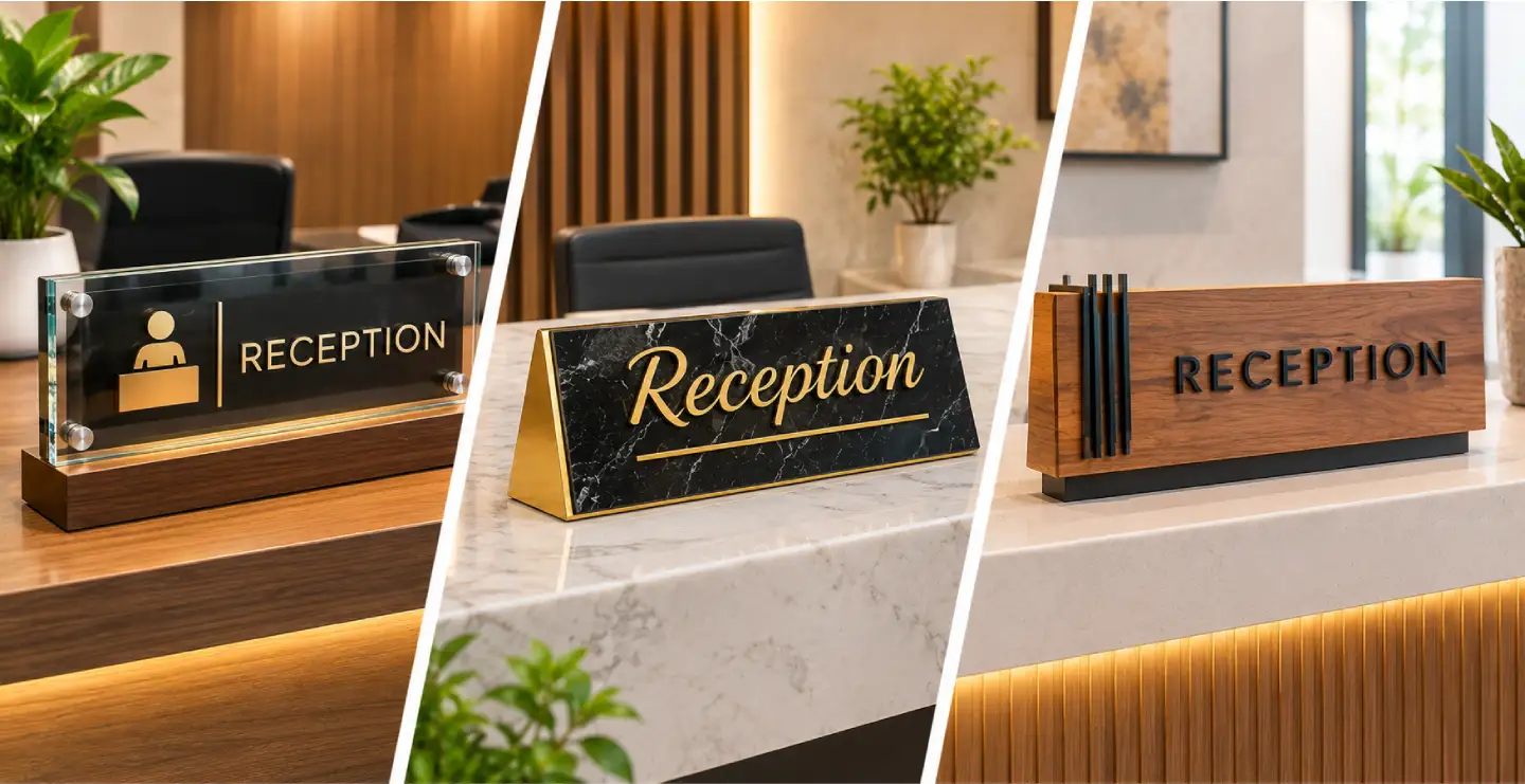 Reception Name Plate: Design Ideas & Manufacturing Guide