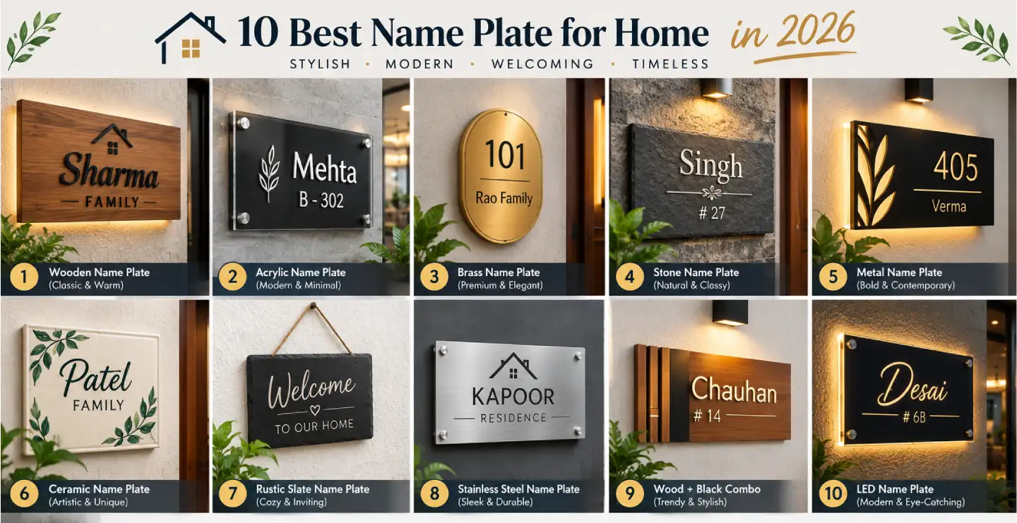 10 Best Name Plates for Home in 2026