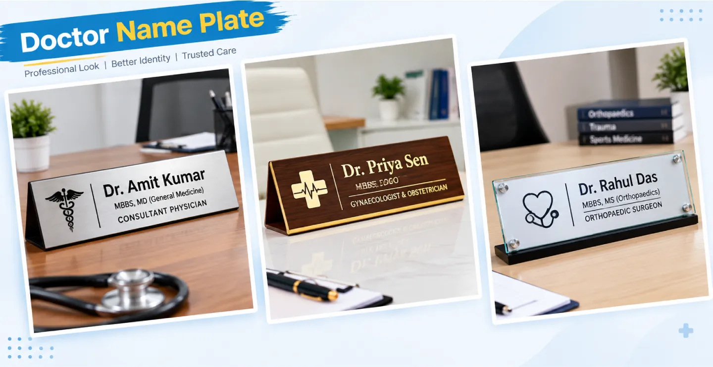 Doctor Name Plate for Table: What to Include and How to Design It