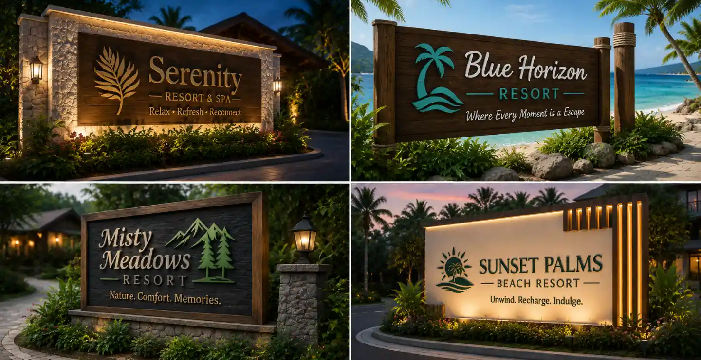 Resort Sign Board Design: Complete Guide for 2026